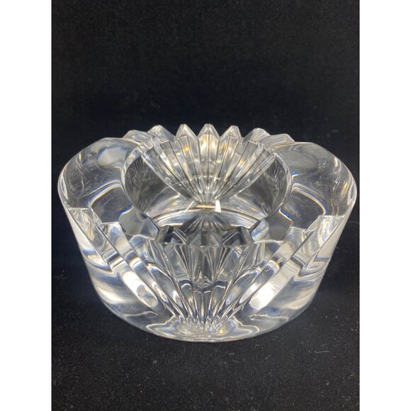 Vintage Mikasa Votive Candle Holder Lead Crystal Cut Clear Glass Heavy - Picture 12 of 12